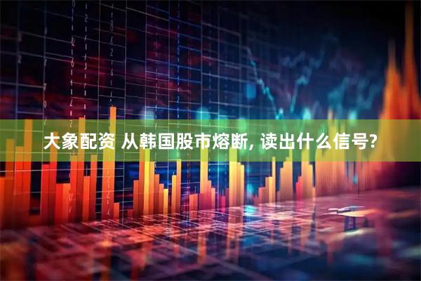 大象配资 从韩国股市熔断, 读出什么信号?