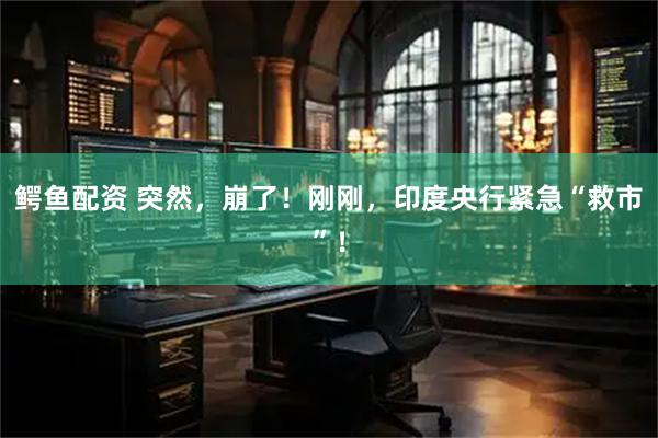 鳄鱼配资 突然，崩了！刚刚，印度央行紧急“救市”！