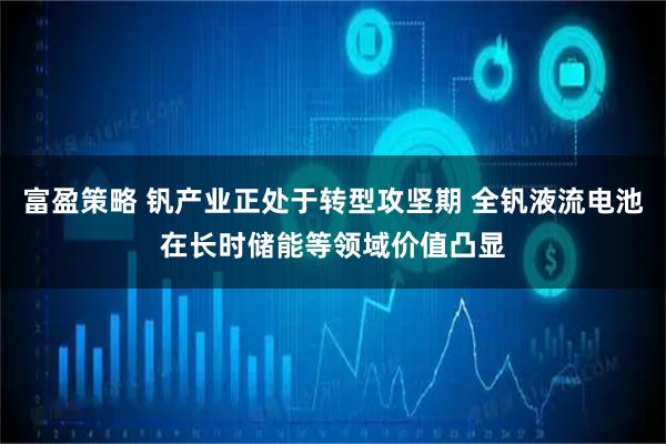 富盈策略 钒产业正处于转型攻坚期 全钒液流电池在长时储能等领域价值凸显