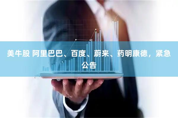 美牛股 阿里巴巴、百度、蔚来、药明康德，紧急公告